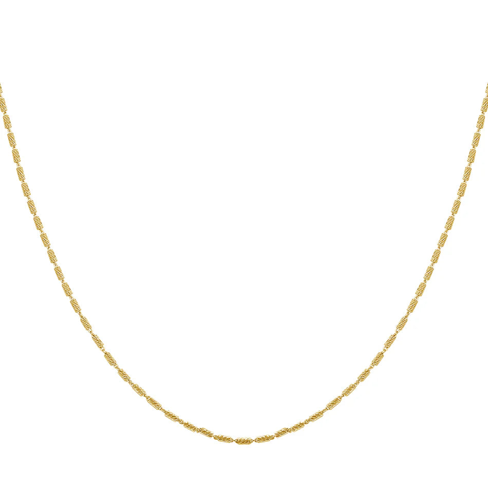 18K Bar Chain Necklace