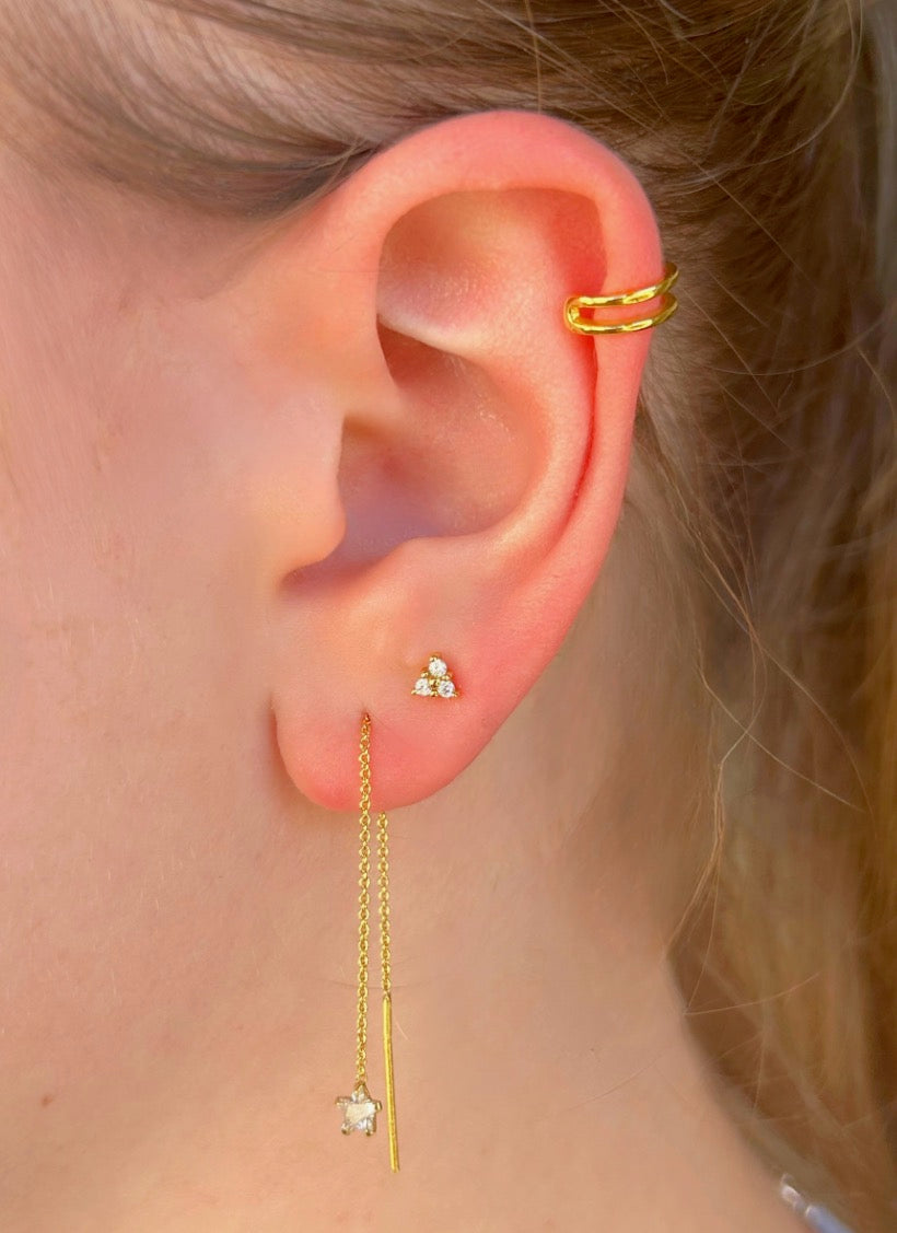 Star Through Earrings