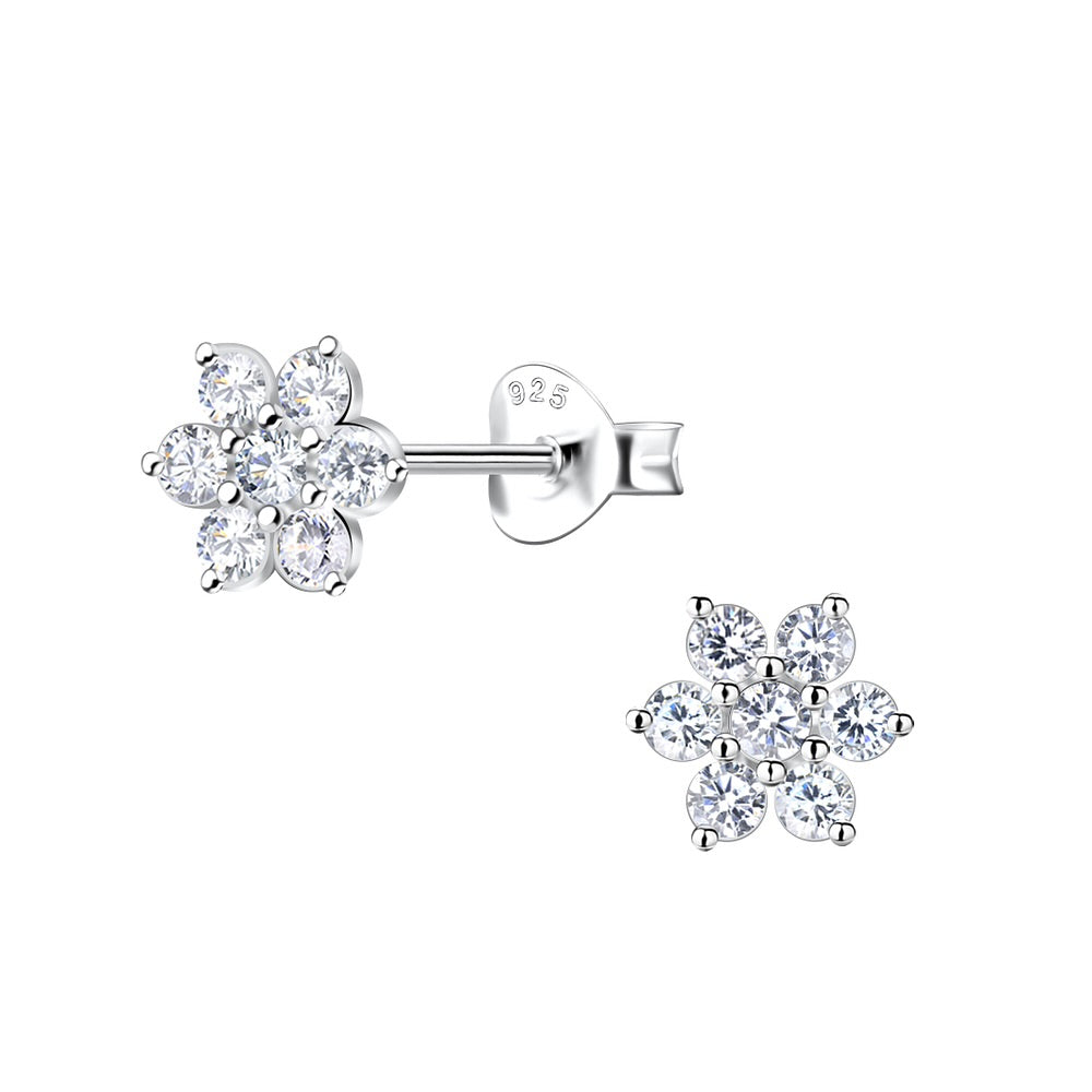Sparkle Flower Studs