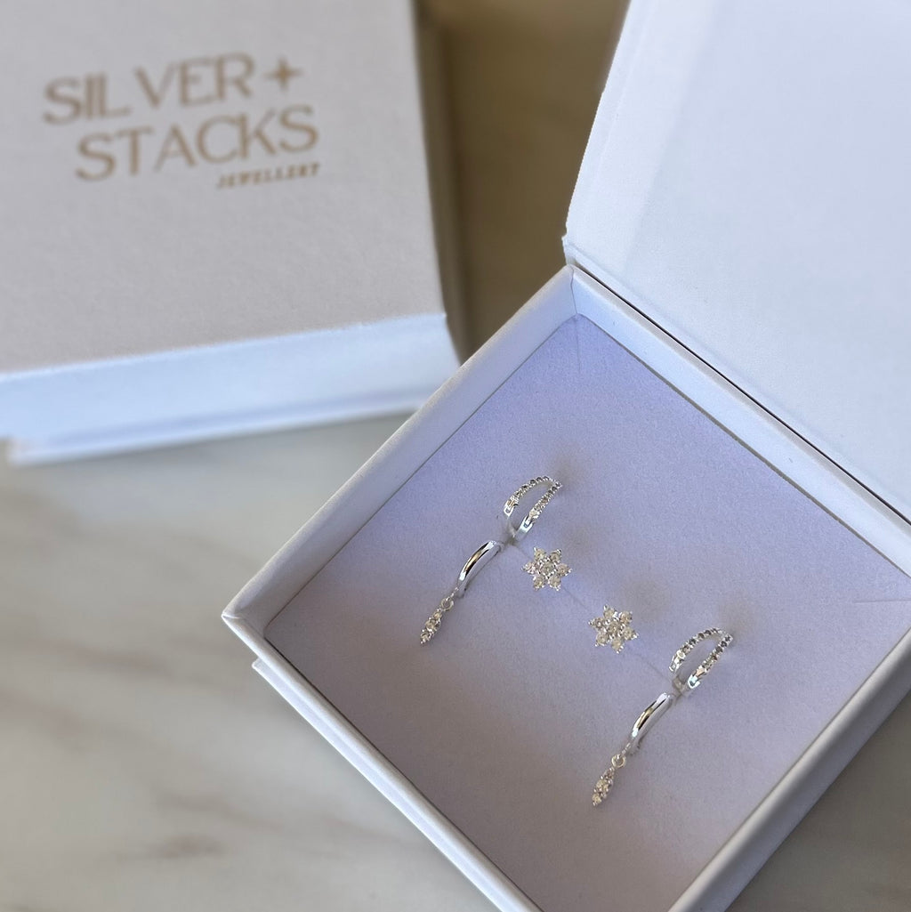 Glam Ear Stack Silver Bundle