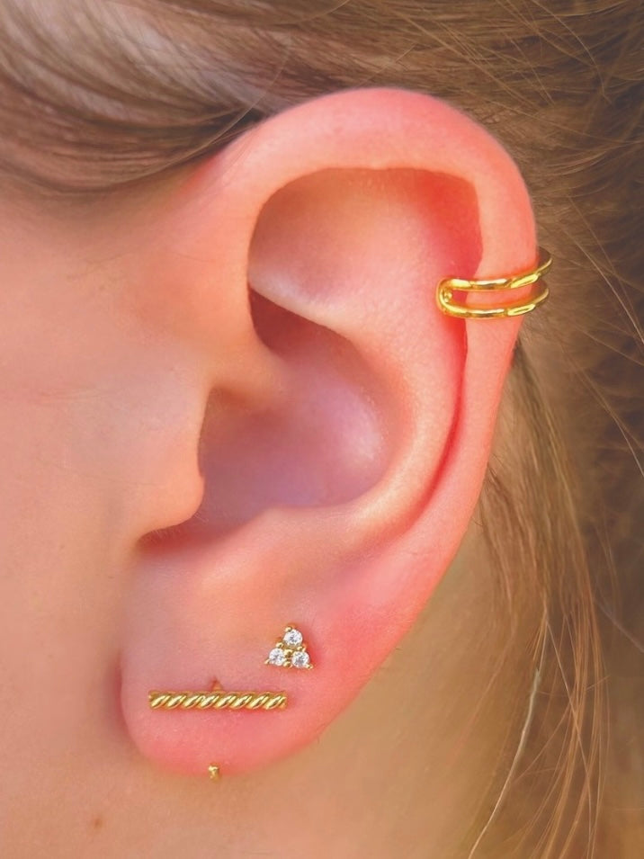 Twisted Bar Ear Huggers