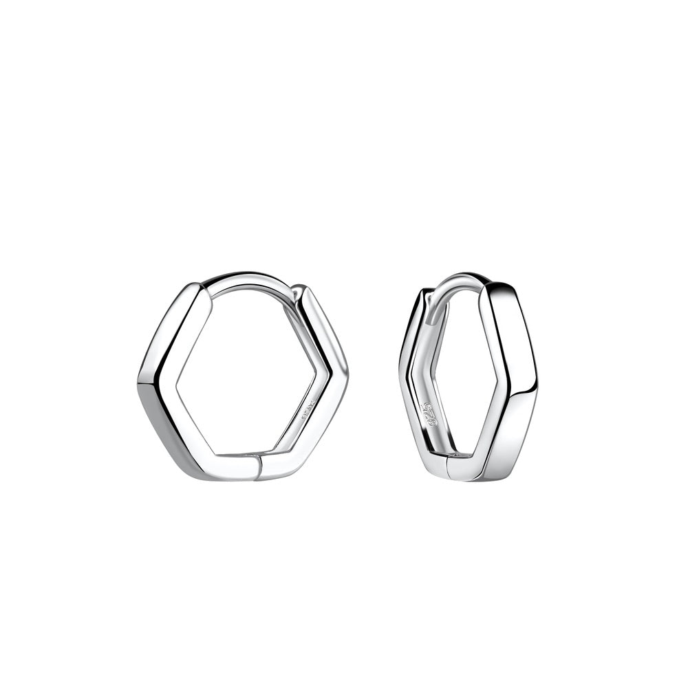 Hex Huggies Silver