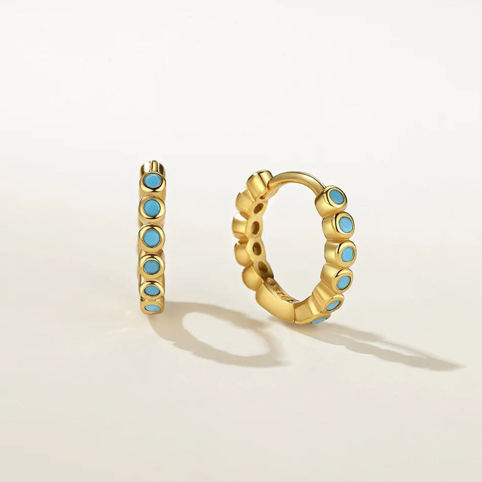 Gemstone Hoops