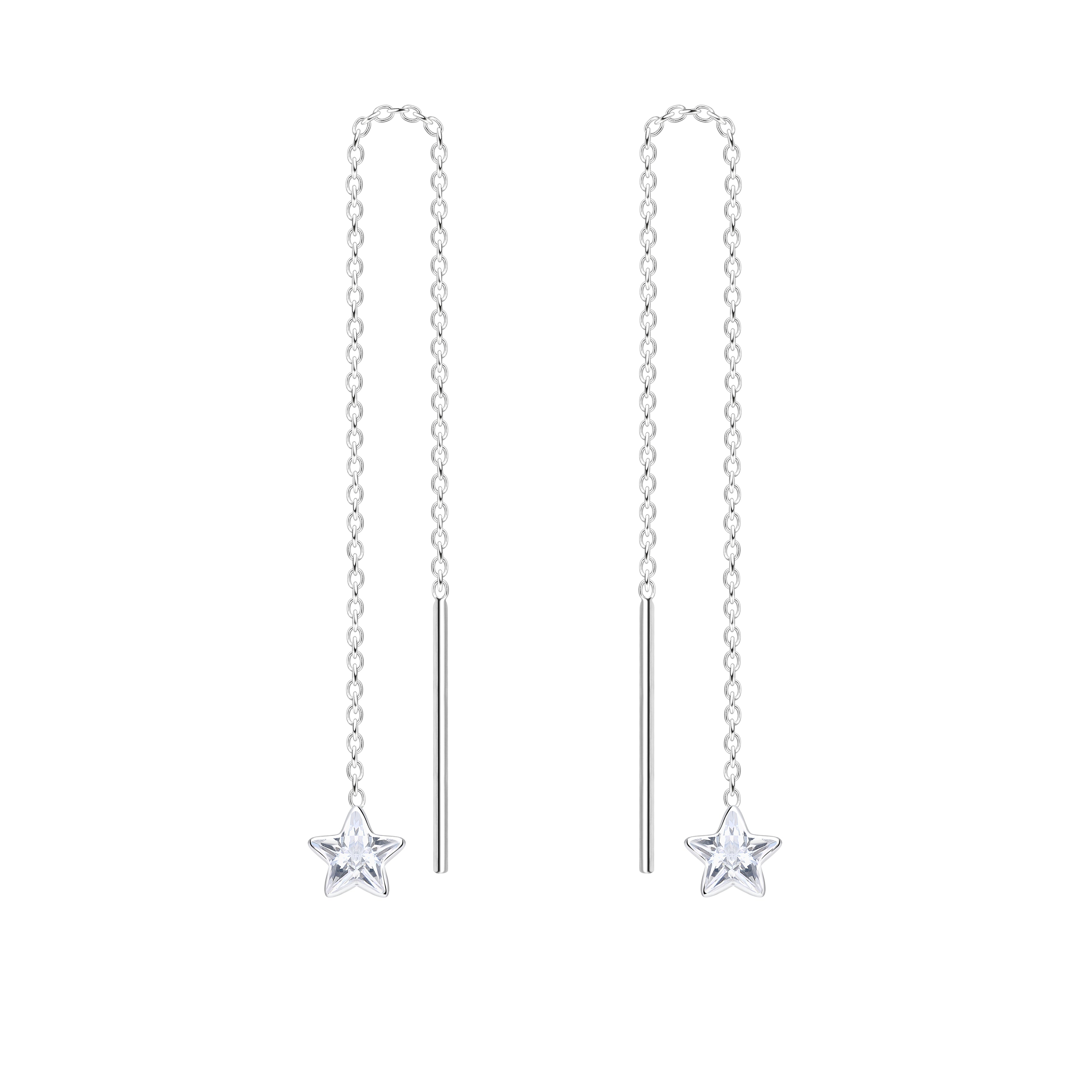 Star Through Earrings