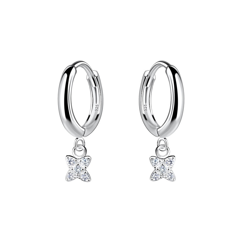Flower Charm Huggies