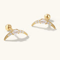 Crescent Moon Barbell Studs
