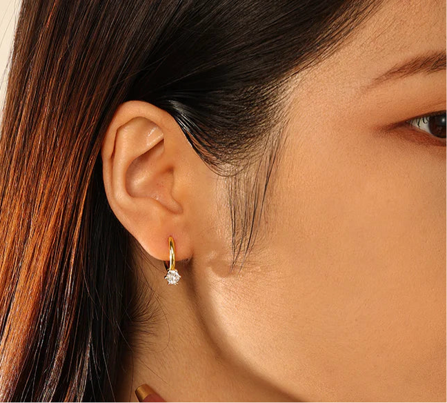 Orchid Charm Huggies