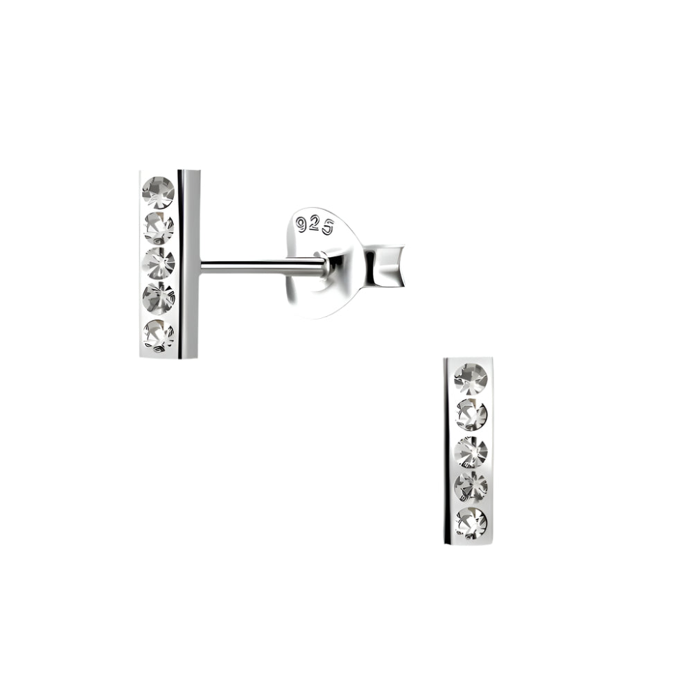 Bar Crystal Studs