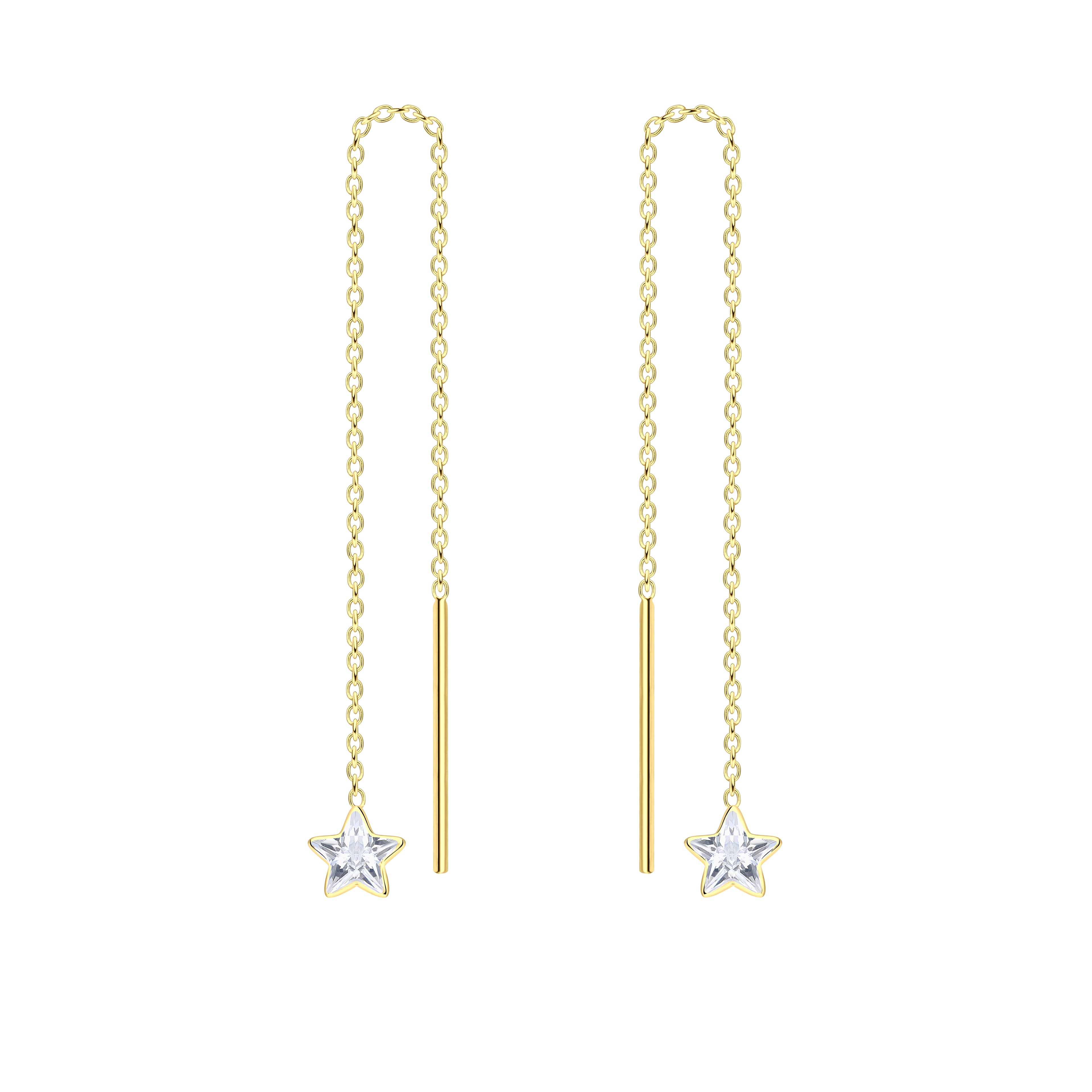 Star Through Earrings