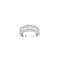 Double Eternity Ear Cuff