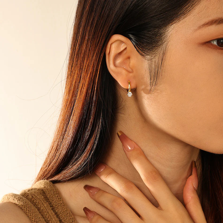 Orchid Charm Huggies